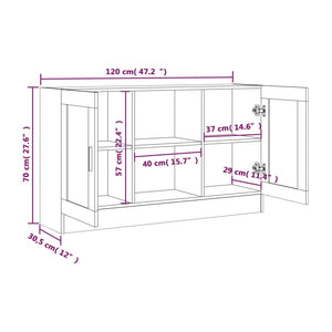 Sideboard Braun Eichen-Optik 120 cm