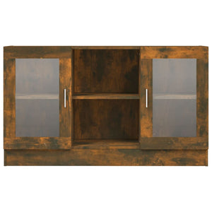 Vitrinenschrank Räuchereiche 120 cm
