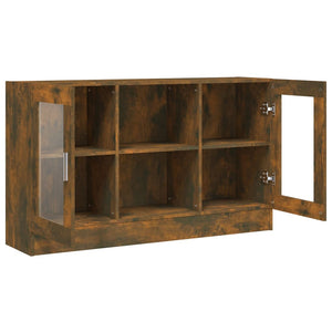 Vitrinenschrank Räuchereiche 120 cm