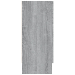 Grauer Vitrinenschrank Sonoma, 120 cm