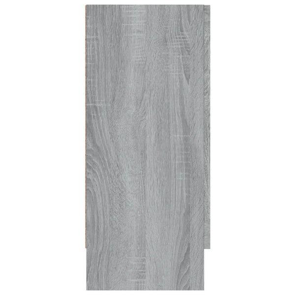 Grauer Vitrinenschrank Sonoma, 120 cm