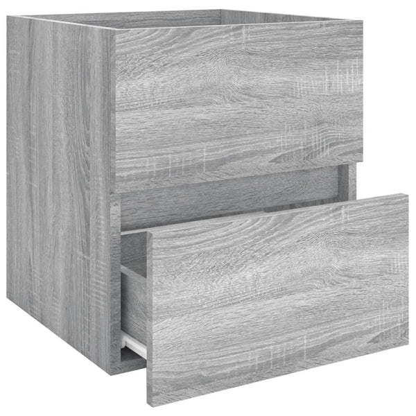 Waschbeckenunterschrank Grau Sonoma 41x38,5x45 cm
