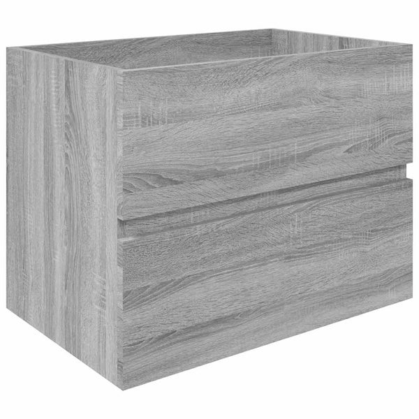 Waschbeckenunterschrank Grau Sonoma 60 cm