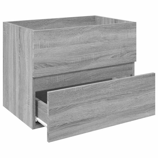 Waschbeckenunterschrank Grau Sonoma 60 cm