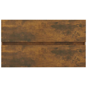 Waschbeckenschrank Räuchereiche 80 cm