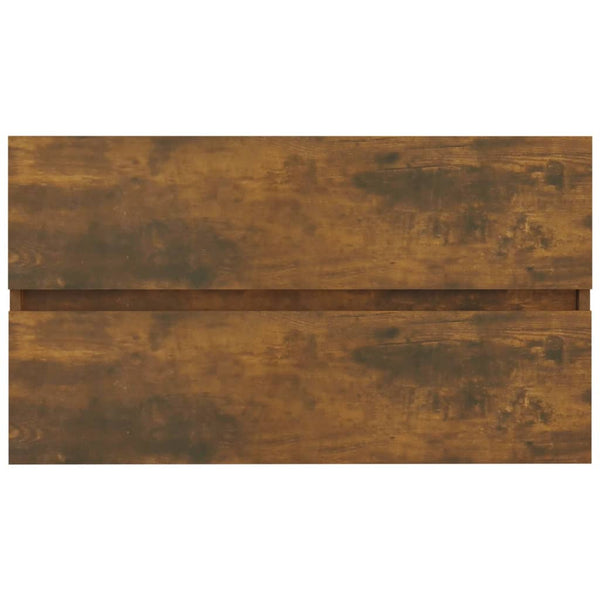 Waschbeckenschrank Räuchereiche 80 cm