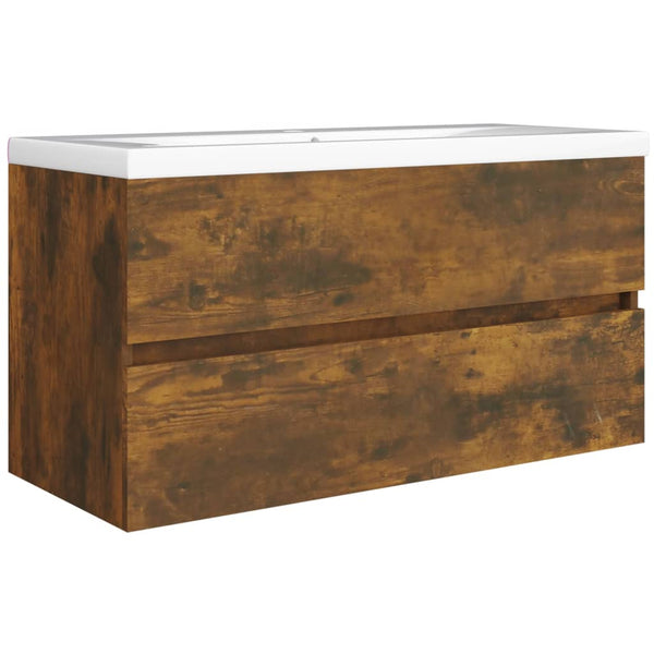 Waschbeckenschrank Räuchereiche 90 cm