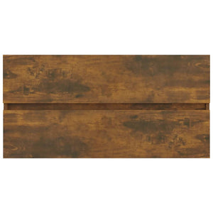 Waschbeckenschrank Räuchereiche 90 cm