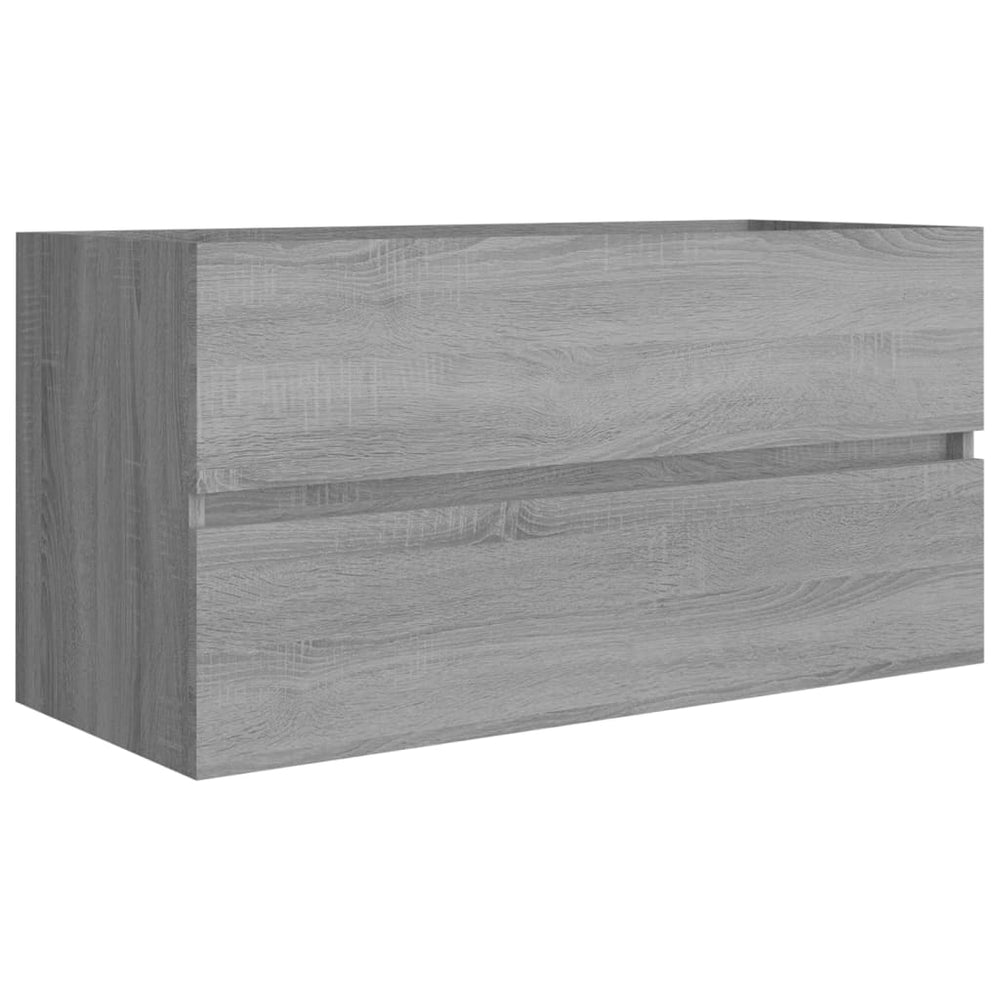vidaXL Meuble sous lavabo Gris Sonoma 90x38,5x45 cm Aggloméré