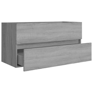 Waschbeckenunterschrank Grau Sonoma 90 cm