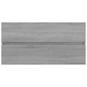Waschbeckenunterschrank Grau Sonoma 90 cm