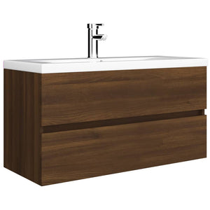 Waschbeckenunterschrank Eiche 90 cm