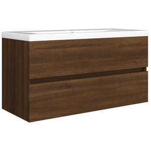 Waschbeckenunterschrank Eiche 90 cm