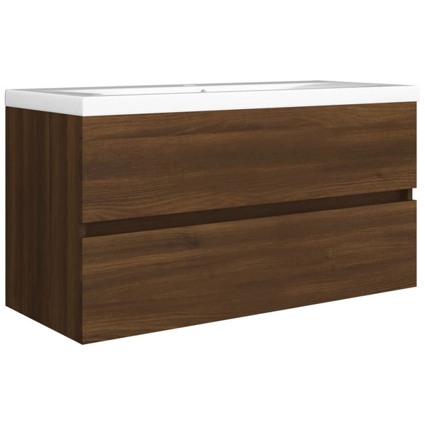 Waschbeckenunterschrank Eiche 90 cm