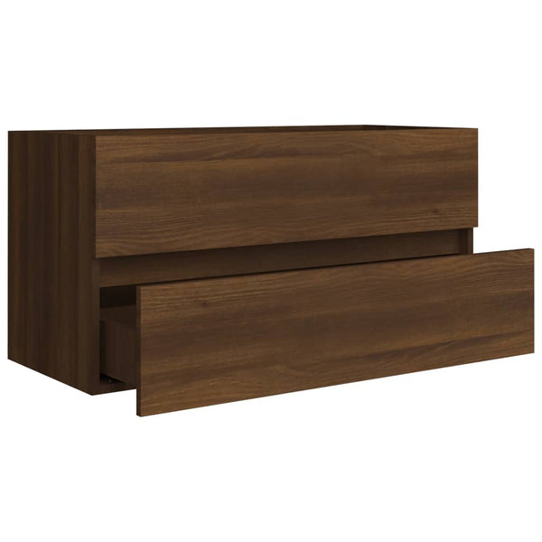 Waschbeckenunterschrank Eiche 90 cm