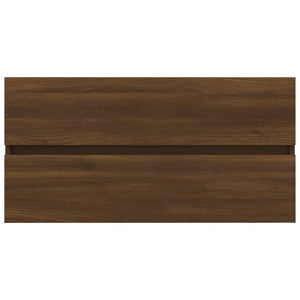 Waschbeckenunterschrank Eiche 90 cm