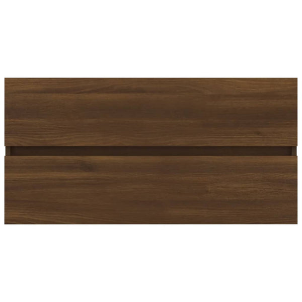 Waschbeckenunterschrank Eiche 90 cm