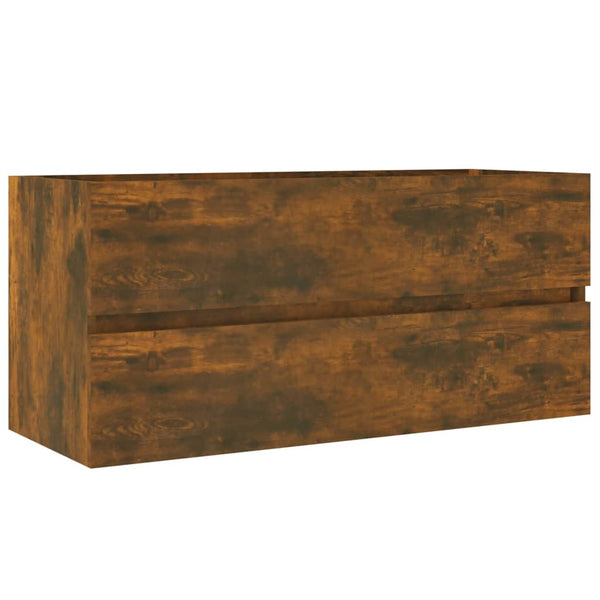 Waschbeckenschrank Räuchereiche 100 cm