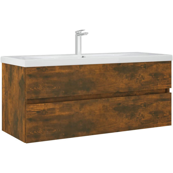 Waschbeckenschrank Räuchereiche 100 cm