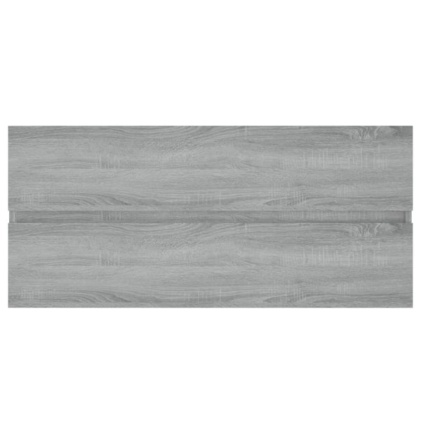 Waschbeckenunterschrank Grau Sonoma 100 cm