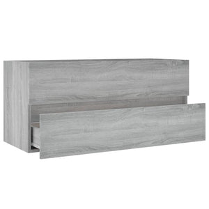 Waschbeckenunterschrank Grau Sonoma 100 cm