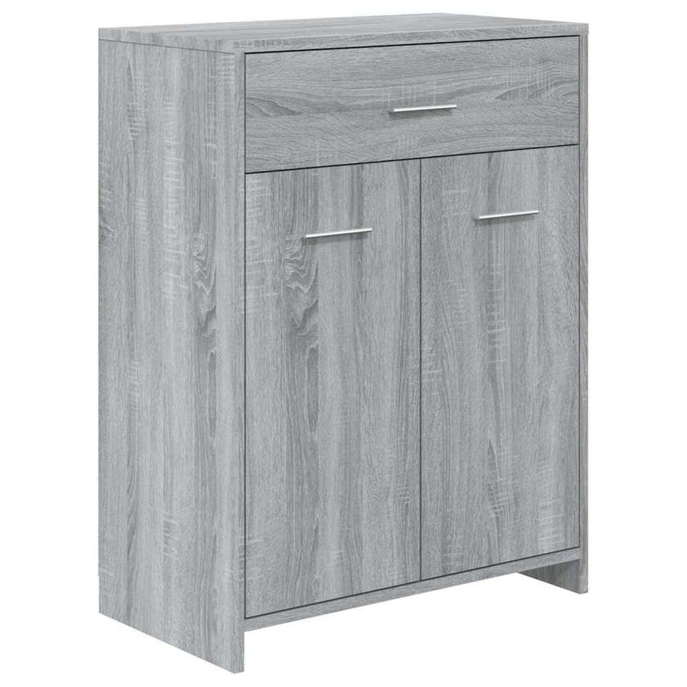 vidaXL Meuble de salle de bain gris sonoma 60x33x80 cm en bois d'ingénierie