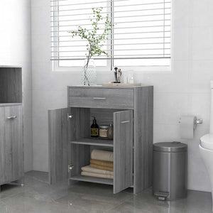 Badezimmerschrank Grau Sonoma 60x80 cm