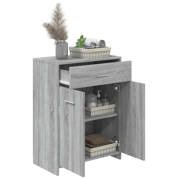 Badezimmerschrank Grau Sonoma 60x80 cm