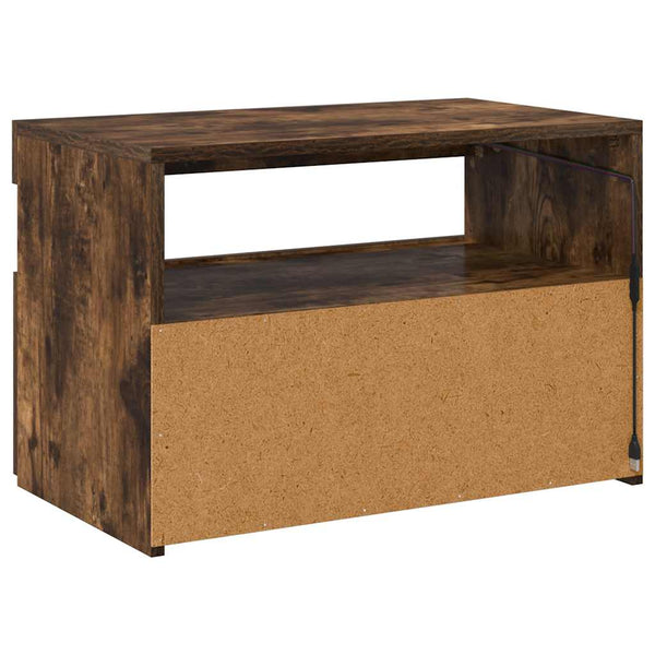 TV-Schrank Räuchereiche mit LED 60x35x40 cm
