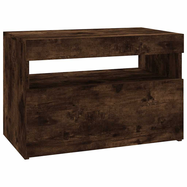 TV-Schrank Räuchereiche mit LED 60x35x40 cm