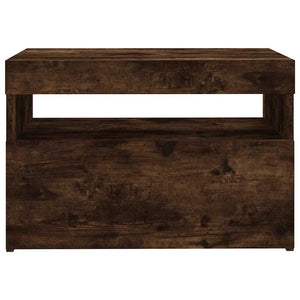 TV-Schrank Räuchereiche mit LED 60x35x40 cm
