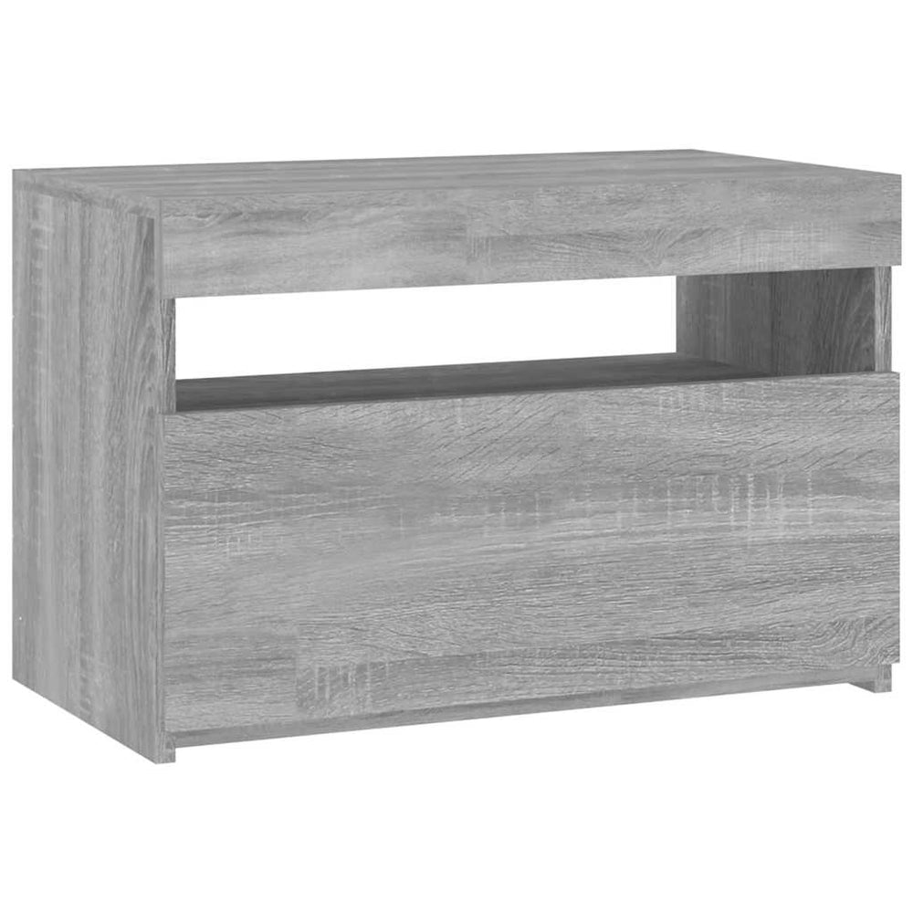 TV-Schrank Grau Sonoma mit LED