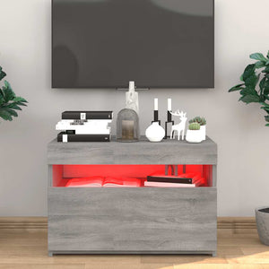 TV-Schrank Grau Sonoma mit LED