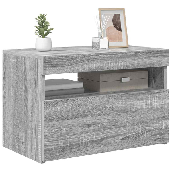 TV-Schrank Grau Sonoma mit LED