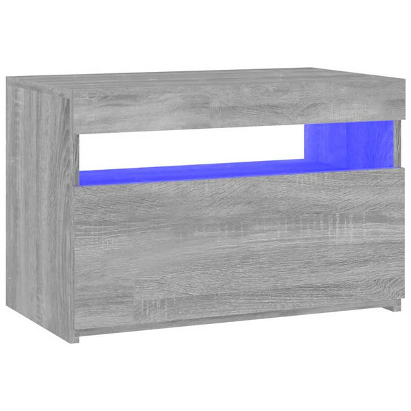 TV-Schrank Grau Sonoma mit LED