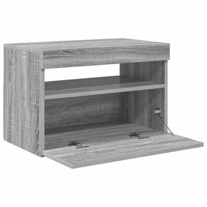 TV-Schrank Grau Sonoma mit LED