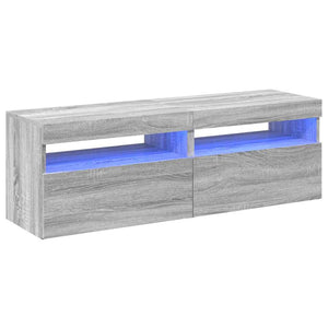 TV-Schränke mit LED Grau Sonoma 60x35x40 cm, 2er-Set