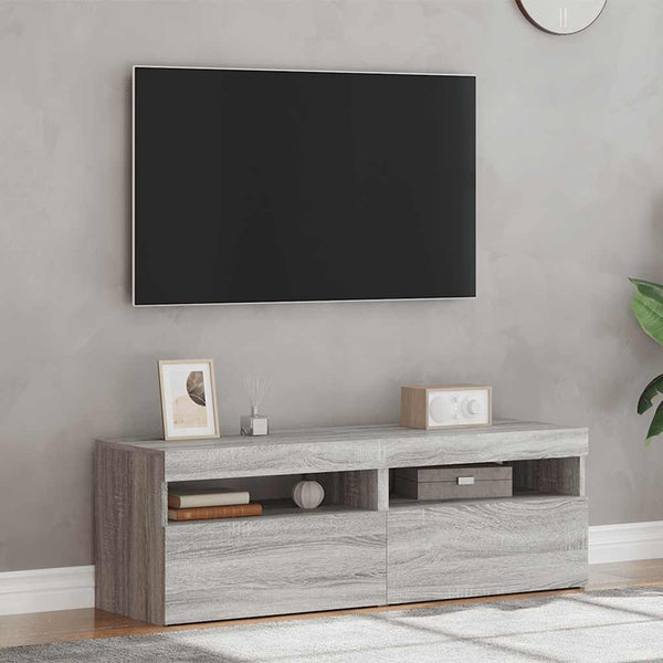 TV-Schränke mit LED Grau Sonoma 60x35x40 cm, 2er-Set