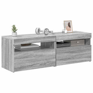 TV-Schränke mit LED Grau Sonoma 60x35x40 cm, 2er-Set