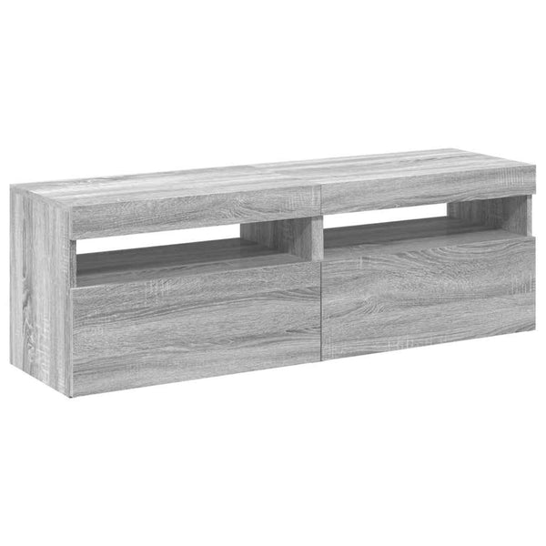 TV-Schränke mit LED Grau Sonoma 60x35x40 cm, 2er-Set