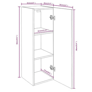 TV-Schrank Räuchereiche 90 cm