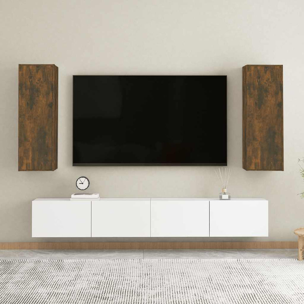 TV-Schränke Räuchereiche 2er Set