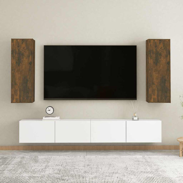 TV-Schränke Räuchereiche 2er Set