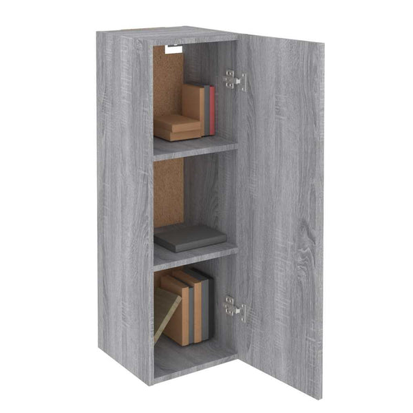 Grauer TV-Schrank Sonoma, 90 cm