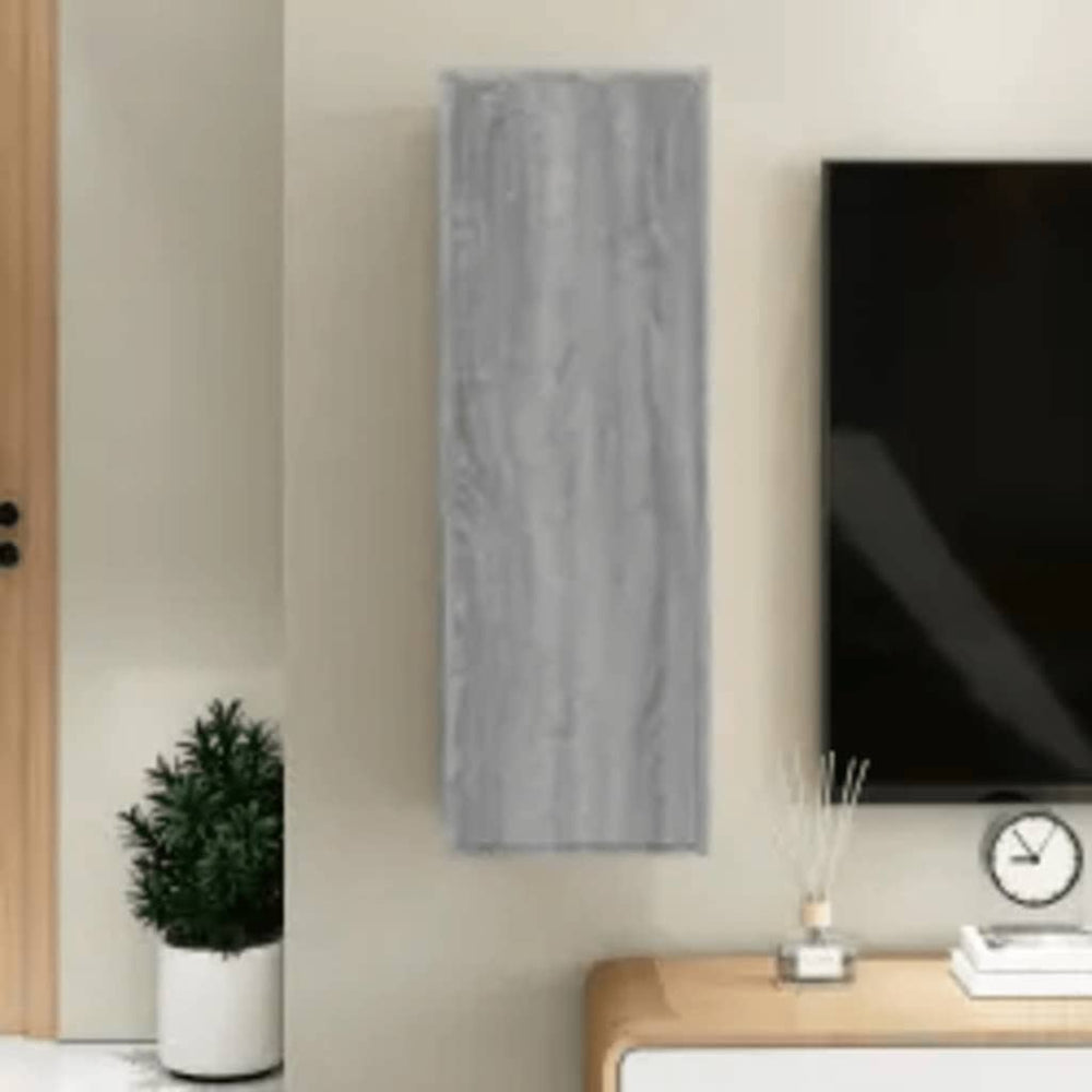 Grauer TV-Schrank Sonoma, 90 cm