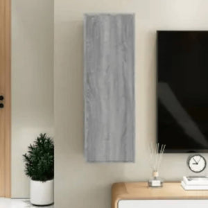 Grauer TV-Schrank Sonoma, 90 cm