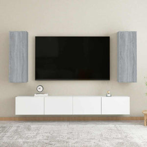 TV-Schränke Grau Sonoma 30,5x30x90cm, 2er Set