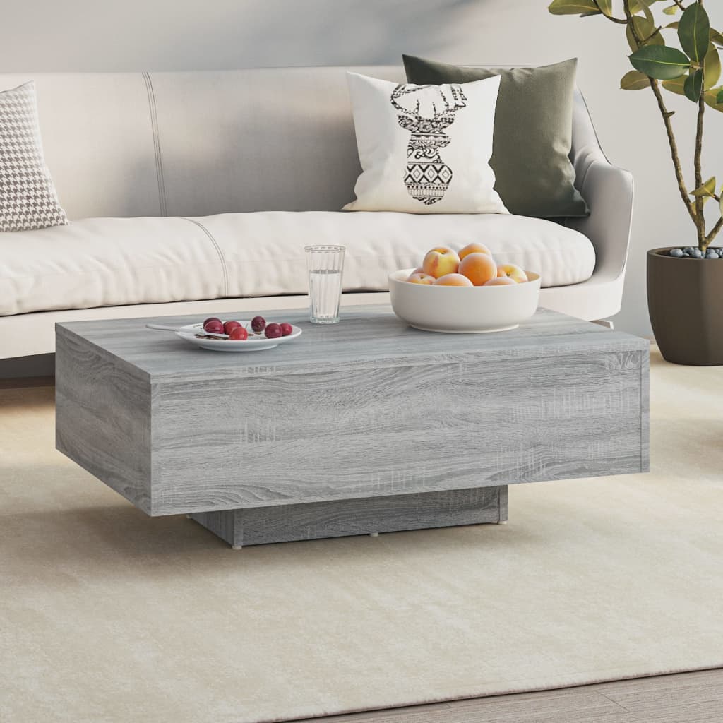 Grauer Couchtisch Sonoma, 85x55 cm