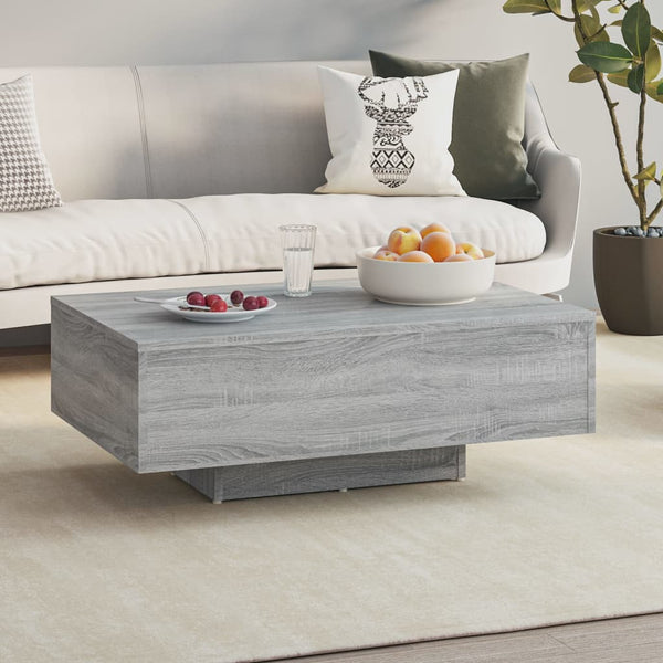 Grauer Couchtisch Sonoma, 85x55 cm