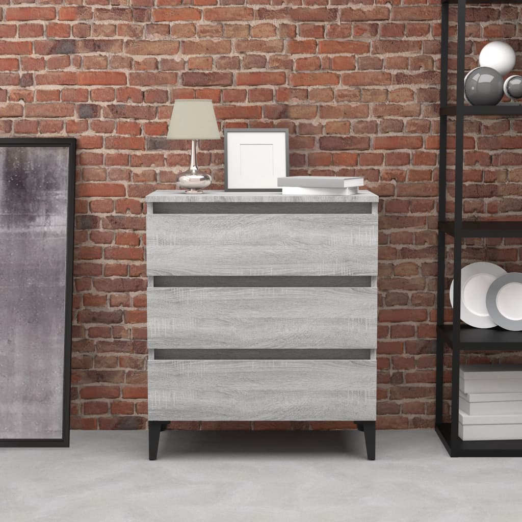 Sideboard Grau Sonoma 60 cm Holz
